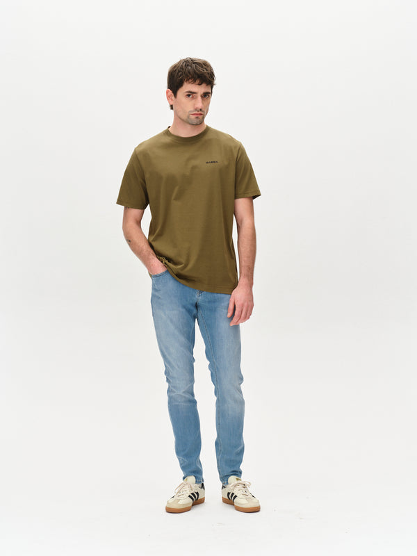 Gabba Dune Logo SS GOTS Olive Green