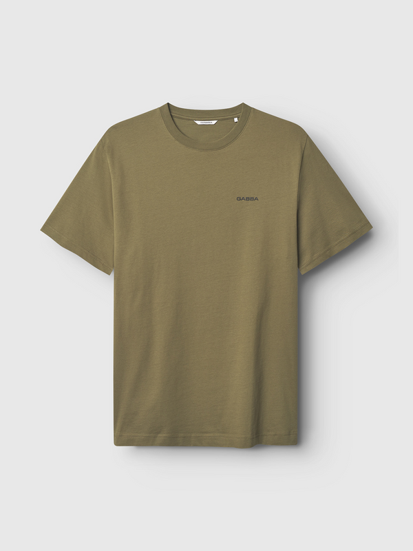 gabba Dune Logo SS GOTS Olive Green