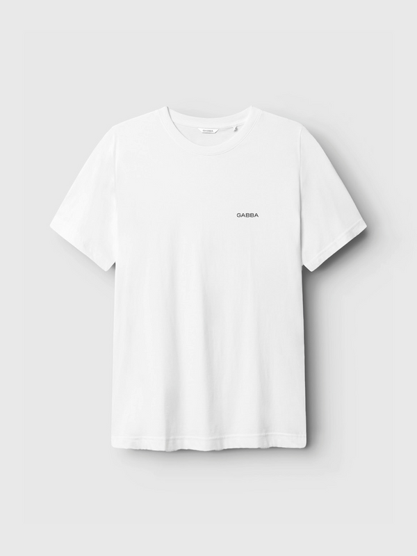 gabba Dune Logo SS GOTS White