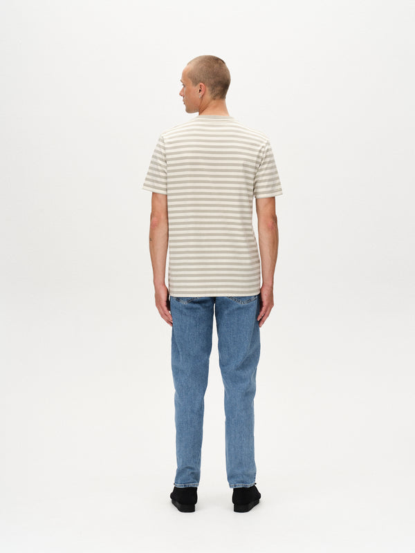 Gabba Dune Logo Stripes SS GOTS Green Stripe