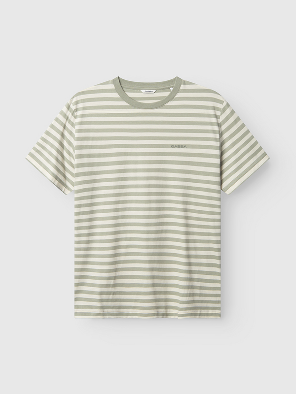 gabba Dune Logo Stripes SS GOTS Green Stripe