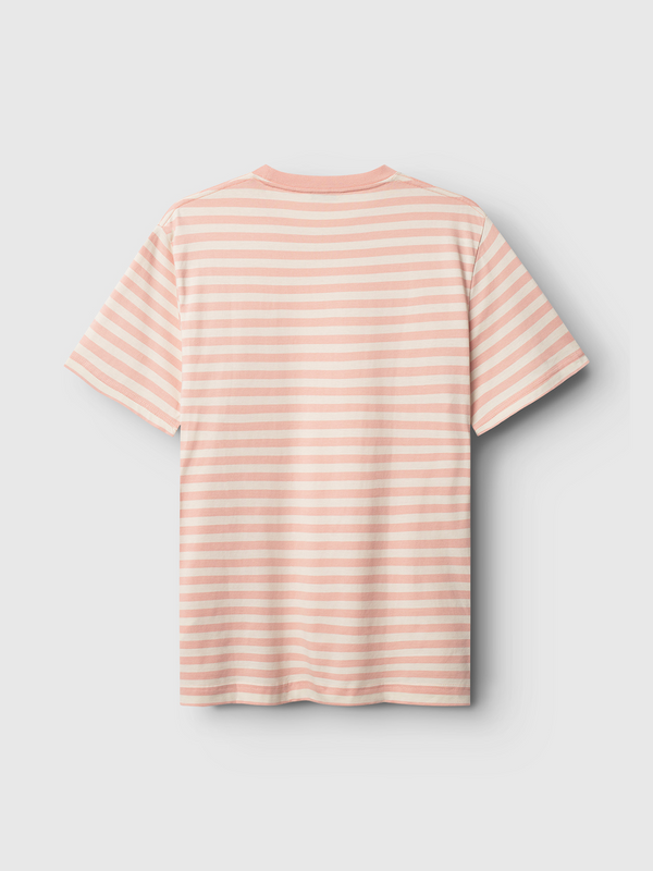 Gabba Dune Logo Stripes SS GOTS Rose Stripes