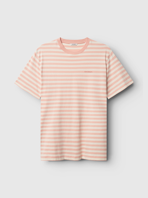 gabba Dune Logo Stripes SS GOTS Rose Stripes