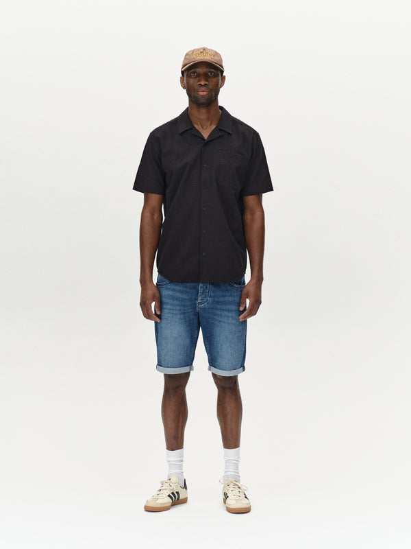 Gabba Jason K3787 SANZA Shorts Mid Blue Denim