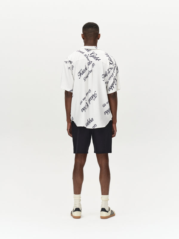 Gabba Jens Over Resort Kiosk SS Navy Pattern