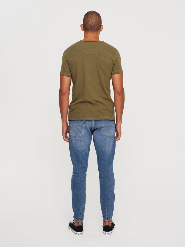 Gabba Konrad Straight Slub Tee Army