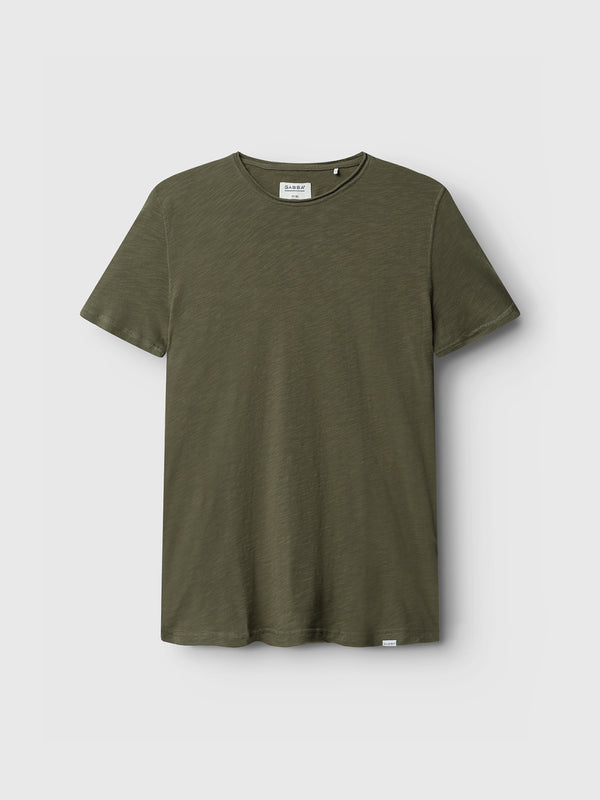 gabba Konrad Straight Slub Tee Army