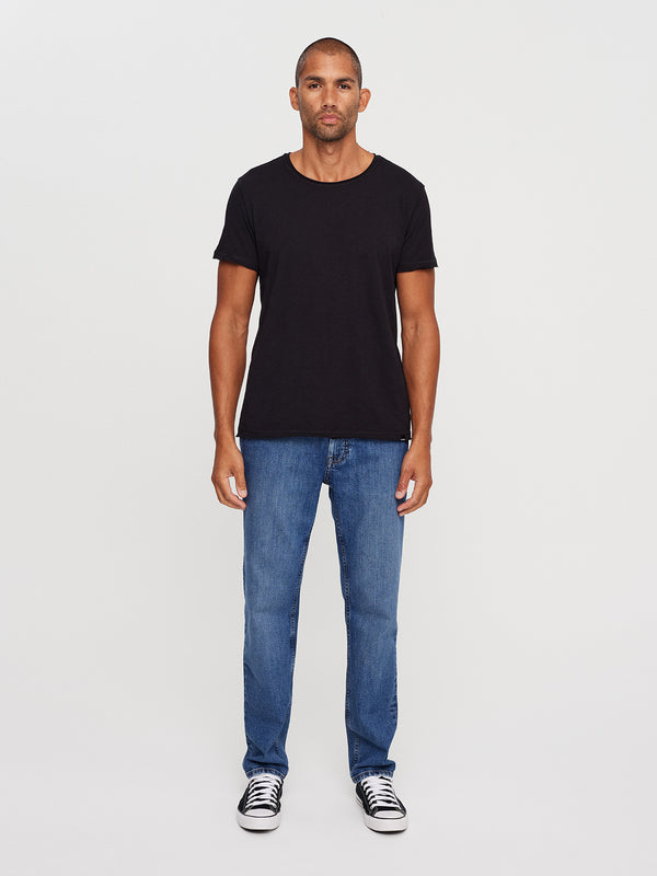 Gabba Konrad Straight Slub Tee Black