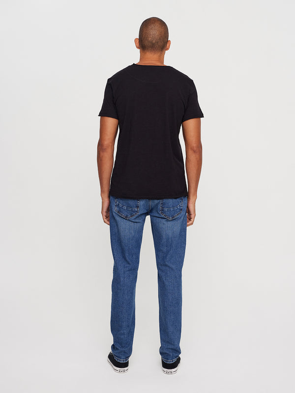 Gabba Konrad Straight Slub Tee Black