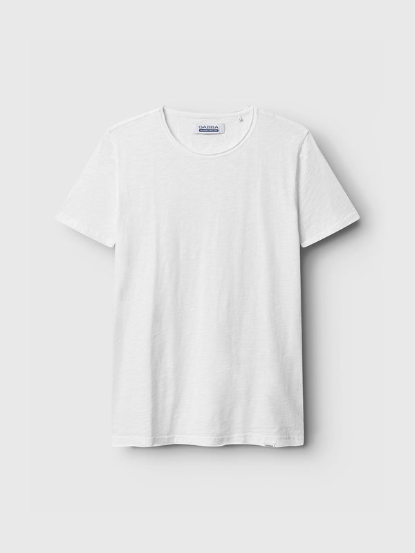 gabba Konrad Straight Slub Tee White