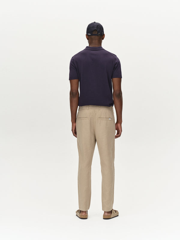 Gabba Monza Lino Cropped Sand Plaza