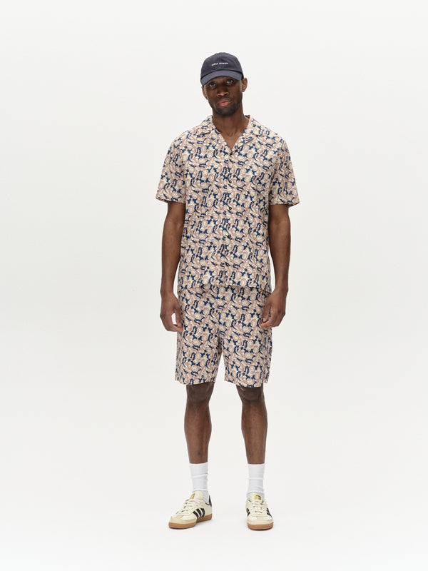 Gabba Sven Reg Resort Epo SS Blue Pattern