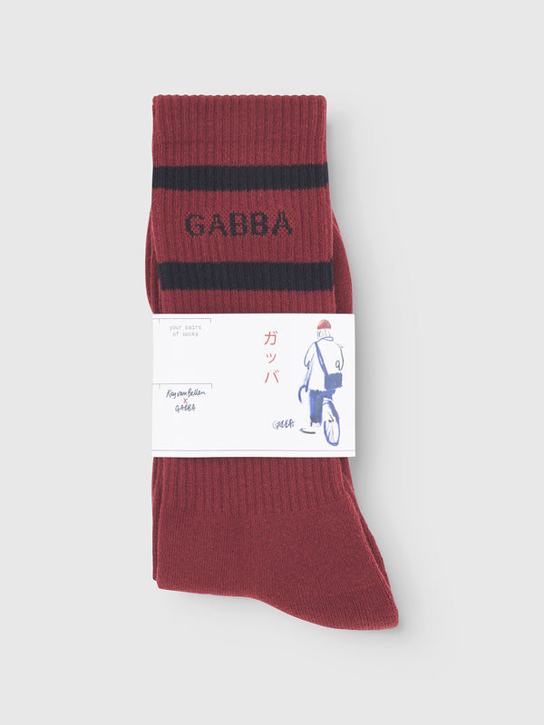 Gabba Zino Socks Red Russet