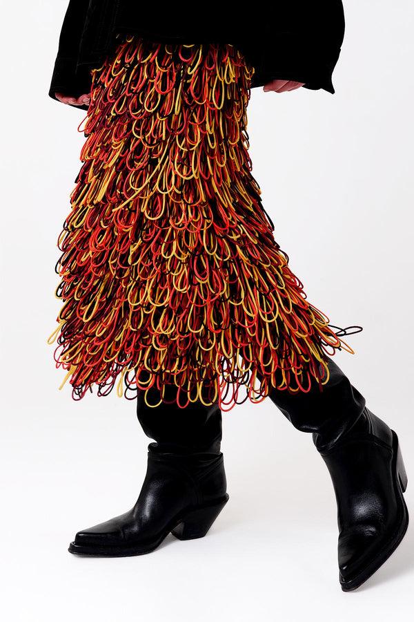 Gabriela Hearst Amara Maxi Skirt In Black Structured Silk Organza