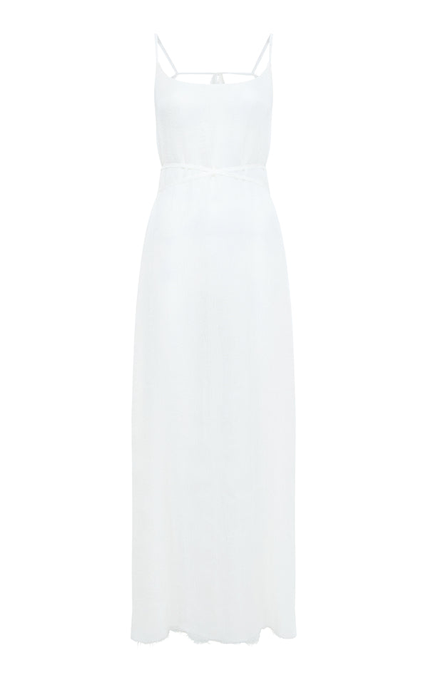 gabriela hearst Amir Slip Maxi Dress in Ivory Silk Gauze