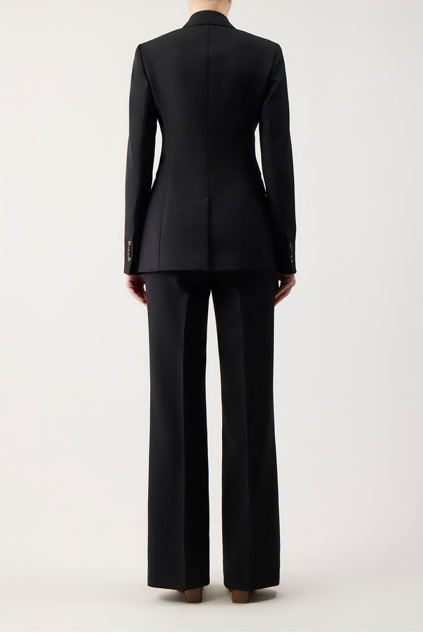 Gabriela Hearst Angela Blazer In Black Sportswear Wool