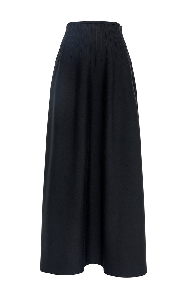 gabriela hearst Annamaria Knit Maxi Skirt in Black Silk