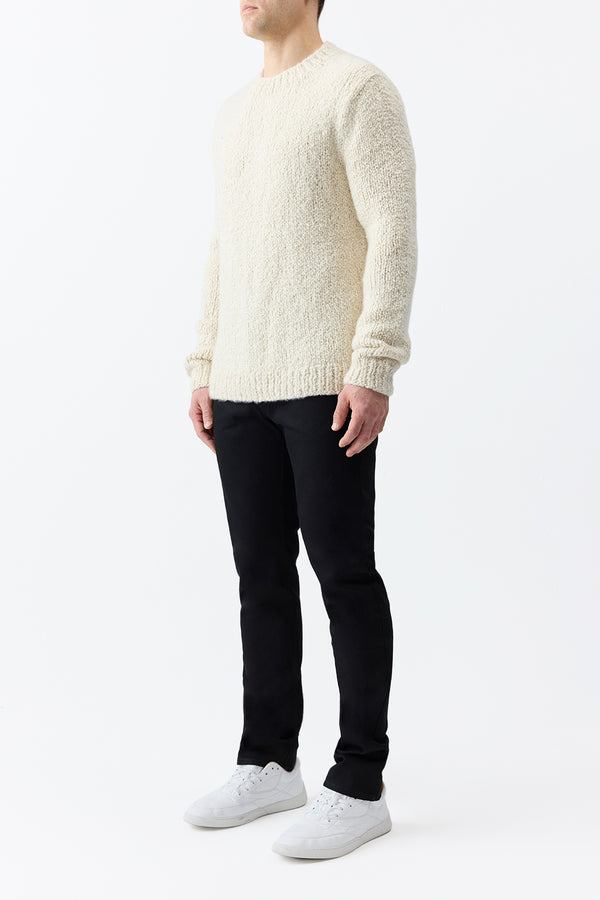 Gabriela Hearst Antiope Knit Sweater In Ivory Cashmere
