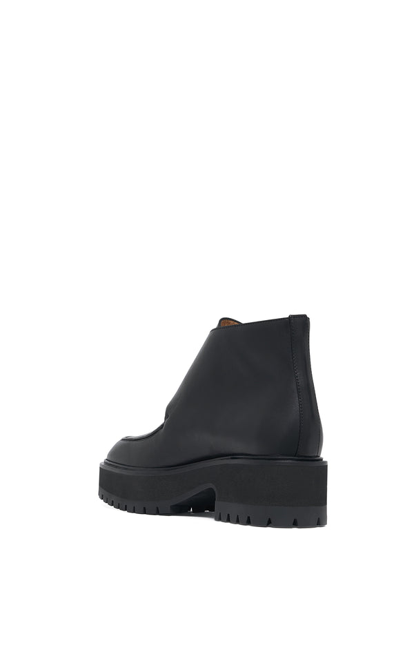 Gabriela Hearst Apollo Platform Ankle Boot In Black Leather