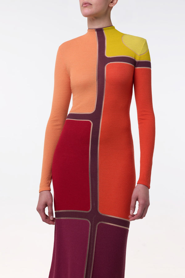 Gabriela Hearst Apollonis Knit Maxi Dress In Multi Merino Wool Cashmere