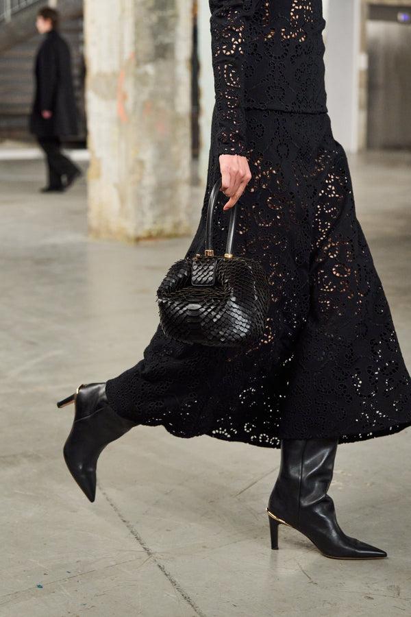 Gabriela Hearst Aura High Heel Stiletto Tall Boot In Black Leather