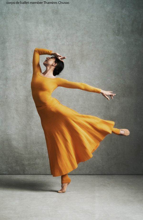Gabriela Hearst Aurora Knit Maxi Skirt In Yellow Merino Wool