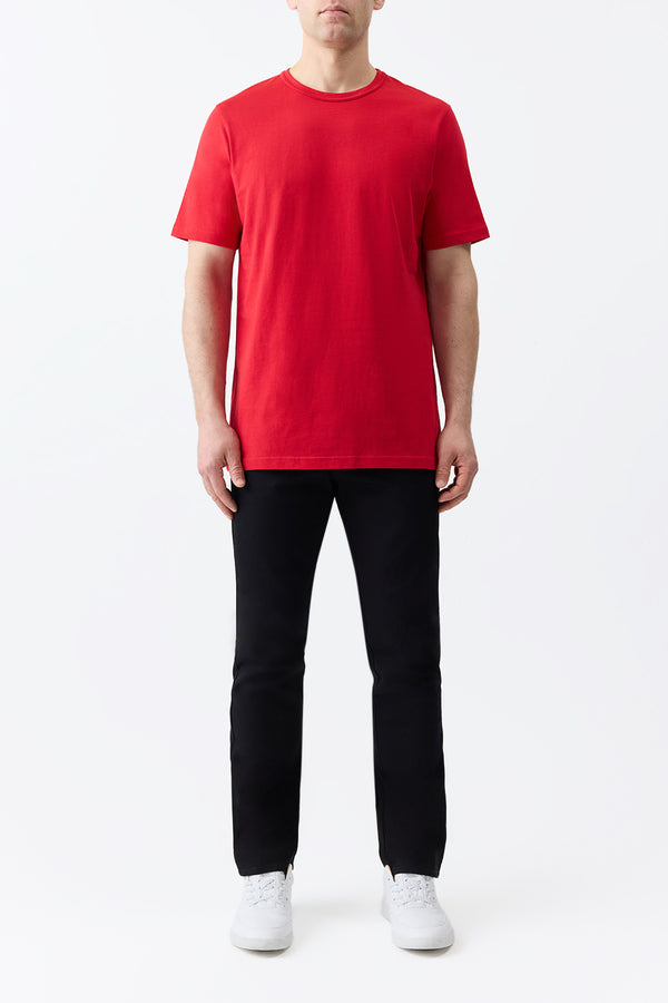 Gabriela Hearst Bandeira T-shirt In Scarlet Red Organic Cotton