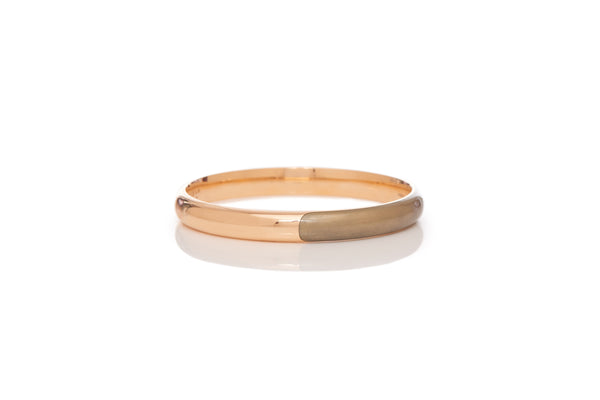 Gabriela Hearst Bangle In 18K Rose Gold & Vitreous Yellow Enamel