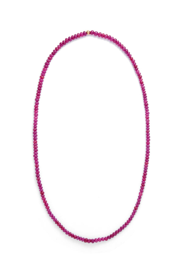 Gabriela Hearst Beaded Necklace In Ruby (Medium Beads)