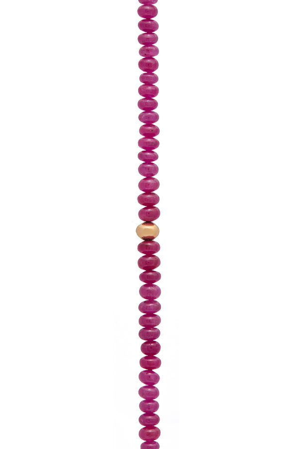 Gabriela Hearst Beaded Necklace In Ruby (Small Beads)