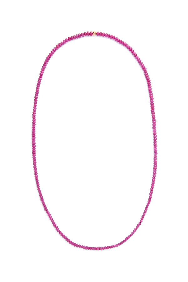 Gabriela Hearst Beaded Necklace In Ruby (Small Beads)