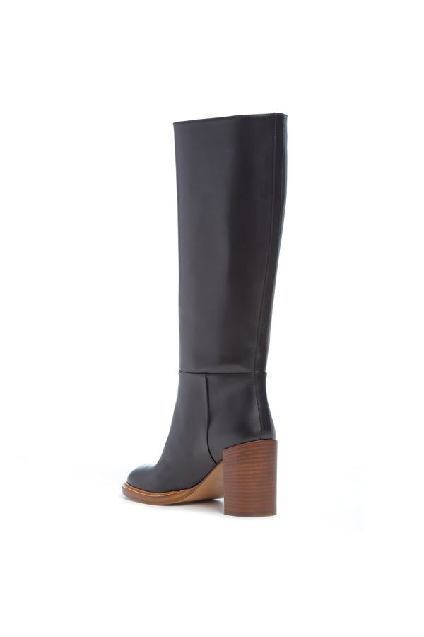Gabriela Hearst Bocca Knee High Boot In Black Leather