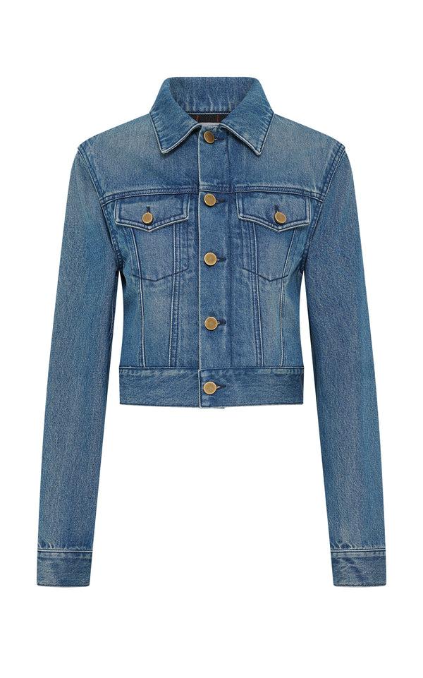 gabriela hearst Bronte Jacket in Uruguayan Blue Recycled Cotton Denim