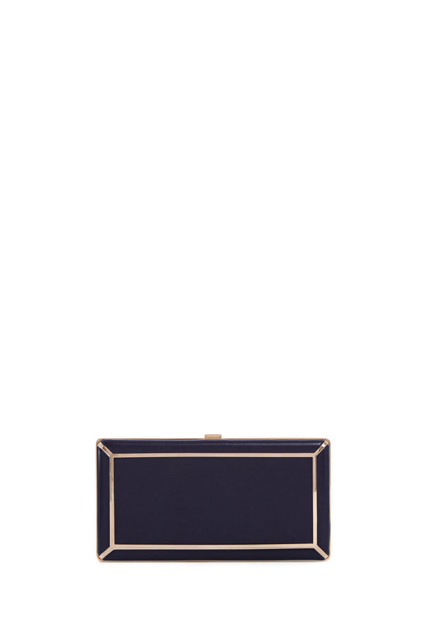 gabriela hearst Callas Clutch in Navy Nappa Leather
