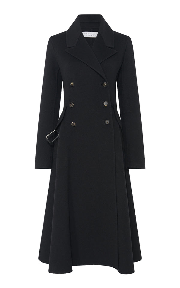 gabriela hearst Cantwell Coat in Black Double-Face Recycled Cashmere gabriela hearst Cantwell Coat in Black Double-Face Recycled Cashmere