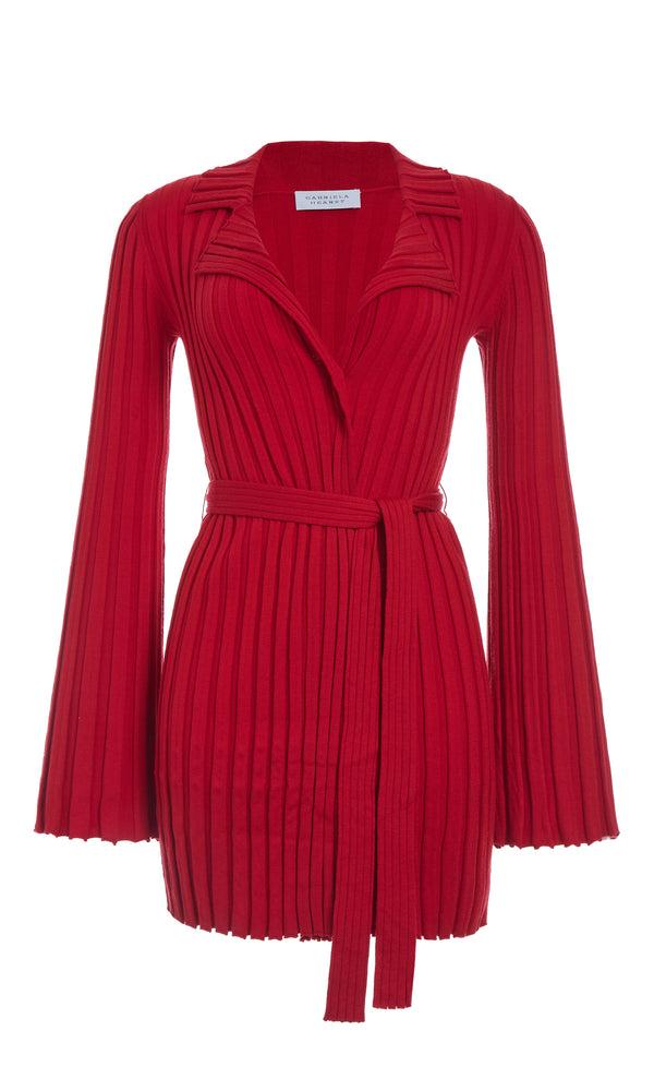gabriela hearst Carmen Knit Cardigan in Red Merino Wool