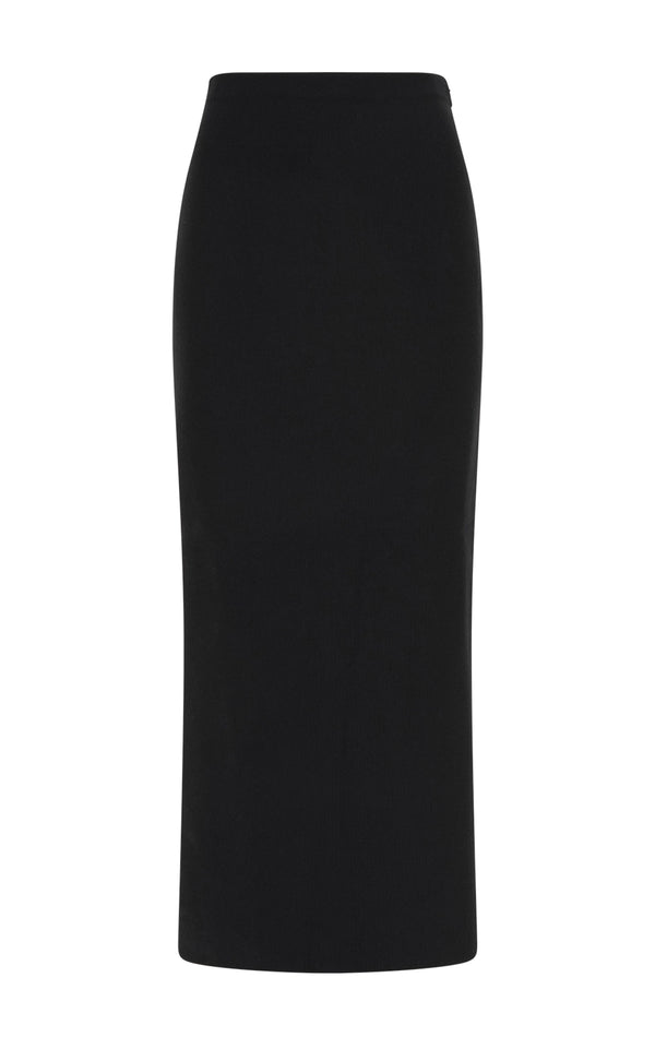 gabriela hearst Circe Knit Maxi Skirt in Black Merino Wool Cashmere