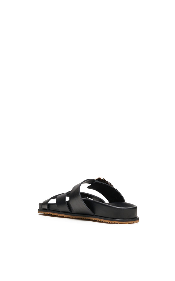 Gabriela Hearst Circe Slide Sandal In Black Leather