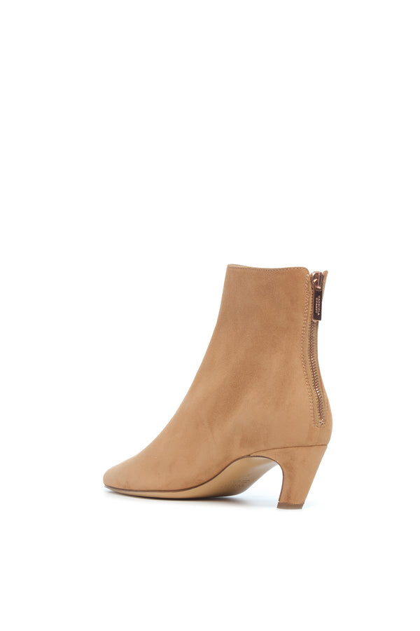 Gabriela Hearst Clayton Ankle Boot In Dark Camel Suede