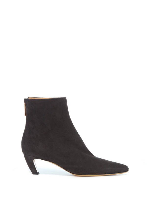 gabriela hearst Clayton Ankle Boot in Dark Grey Suede