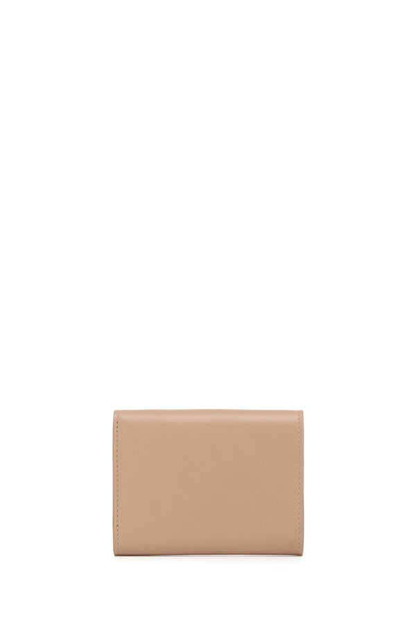 Gabriela Hearst Compact Flat Wallet In Nude Leather