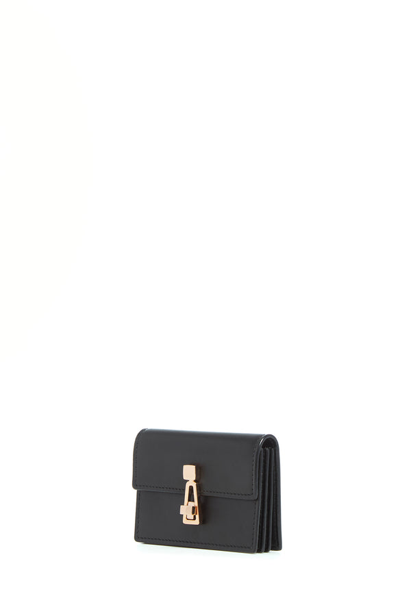 Gabriela Hearst Concertina Card Wallet In Black Leather