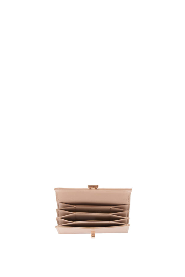 Gabriela Hearst Concertina Card Wallet In Nude Leather