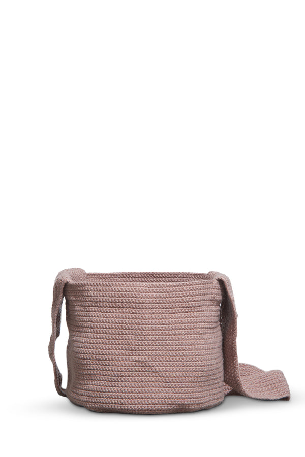 Gabriela Hearst Crossover Knit Bag In Nude Cashmere