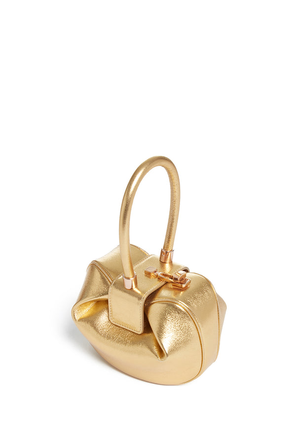 Gabriela Hearst Demi Bag In Gold Metallic Nappa Leather