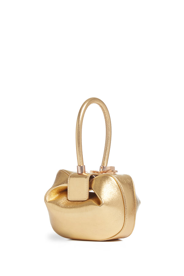 gabriela hearst Demi Bag in Gold Metallic Nappa Leather