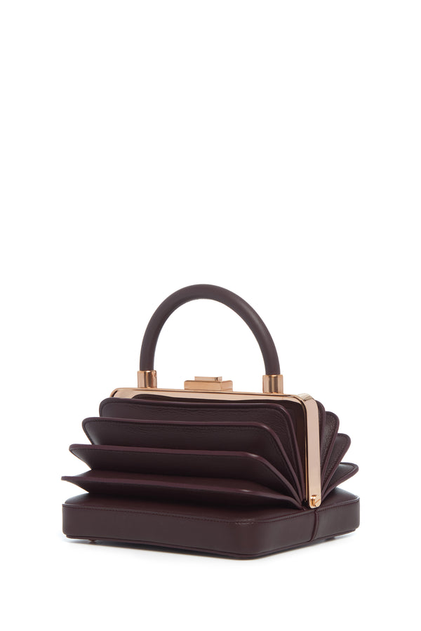 gabriela hearst Diana Bag in Bordeaux Nappa Leather