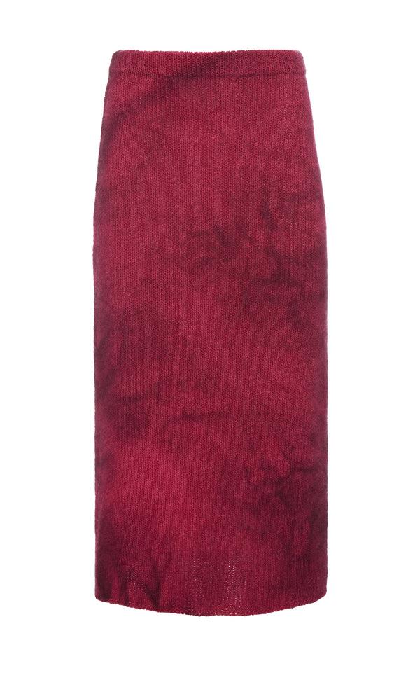 gabriela hearst Dorcas Knit Midi Skirt in Bordeaux Cashmere gabriela hearst Dorcas Knit Midi Skirt in Bordeaux Cashmere