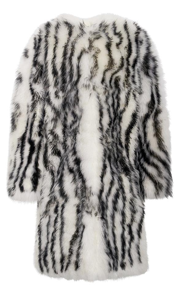 gabriela hearst Ebel Coat in Ivory & Black Cashmere Shearling gabriela hearst Ebel Coat in Ivory & Black Cashmere Shearling