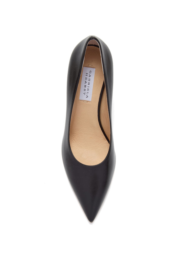 Gabriela Hearst Edwina High Heel Stiletto Pump In Black Nappa Leather